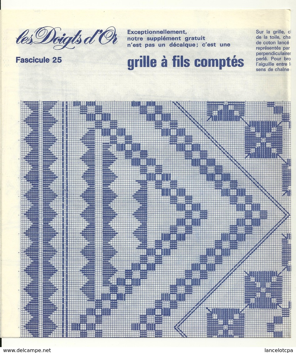 LES DOIGTS D'OR / BRODERIE - GRILLE A FILS COMPTES - Patrons