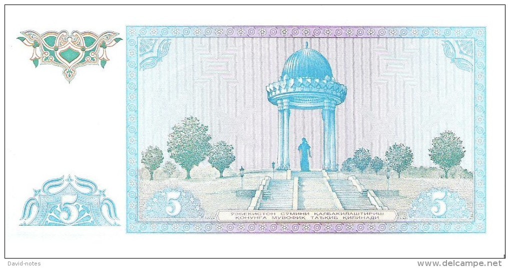 Uzbekistan - Pick 75 - 5 Sum 1994 - Unc - Uzbekistán