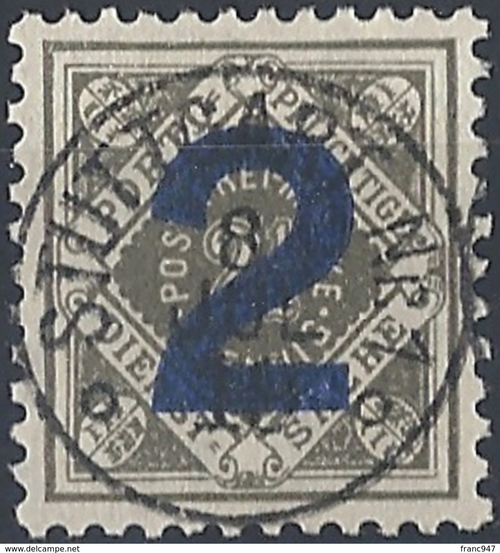 Württemberg, 1919 OFFICIAL 2pf On 2½pf Gray Blk # Michel 257 - Scott O149 - Yvert S88 USED - Sonstige & Ohne Zuordnung