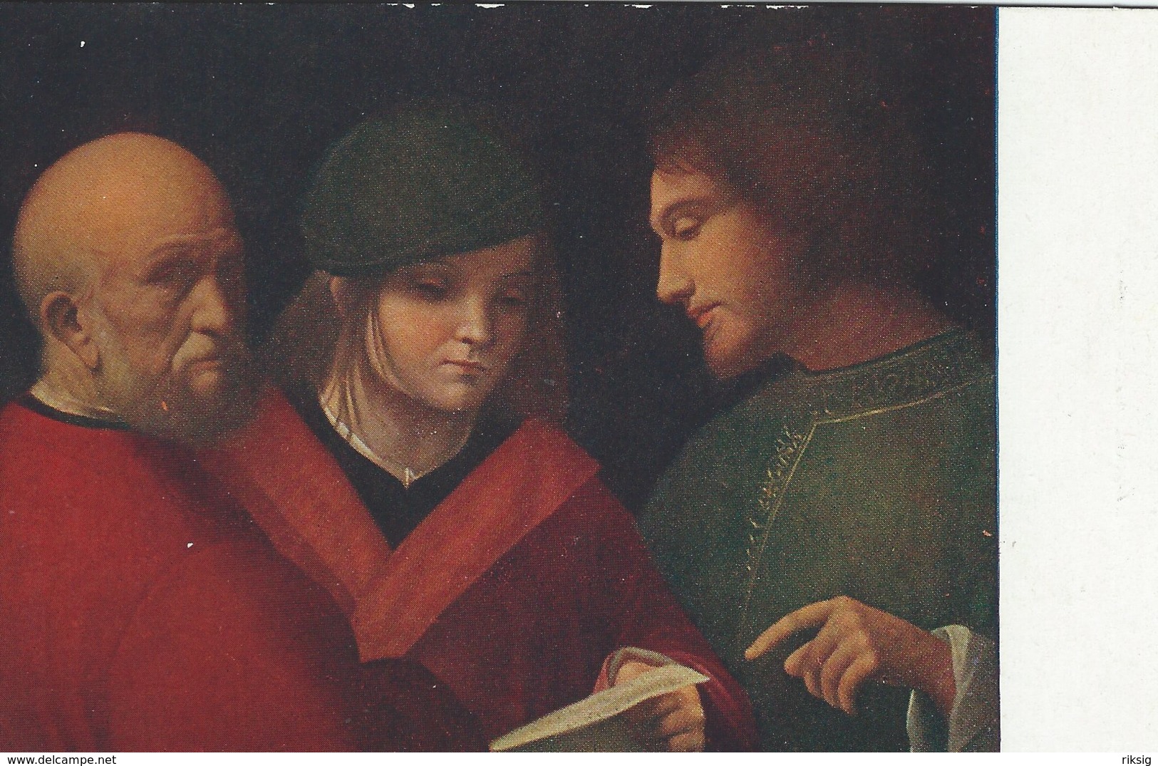 Painting - Lorenzo Lotto. The Three Ages Of Man. Firenze Italy.   S-4382 - Paintings