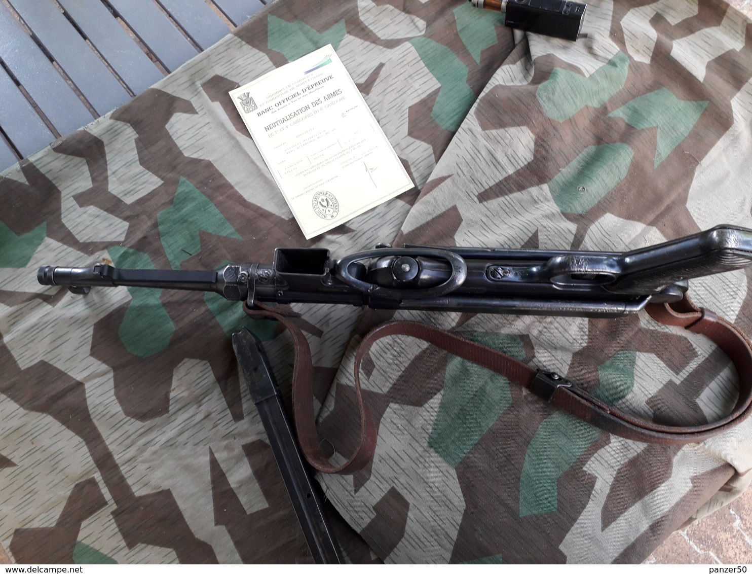 MP 40 Neutralisé Au Norme  Sainte Etienne Avec Certificat Ayf 41 Bonne état Avec Bretelle  Bonne état - Armes Neutralisées