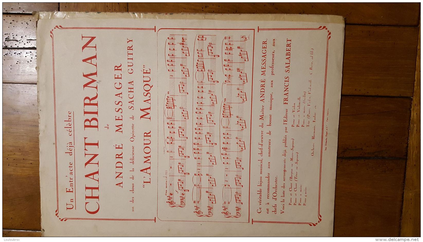 PARTITION  LA PARADE DES SOLDATS DE BOIS  LEON JESSEL EDITIONS SALABERT - Partitions Musicales Anciennes