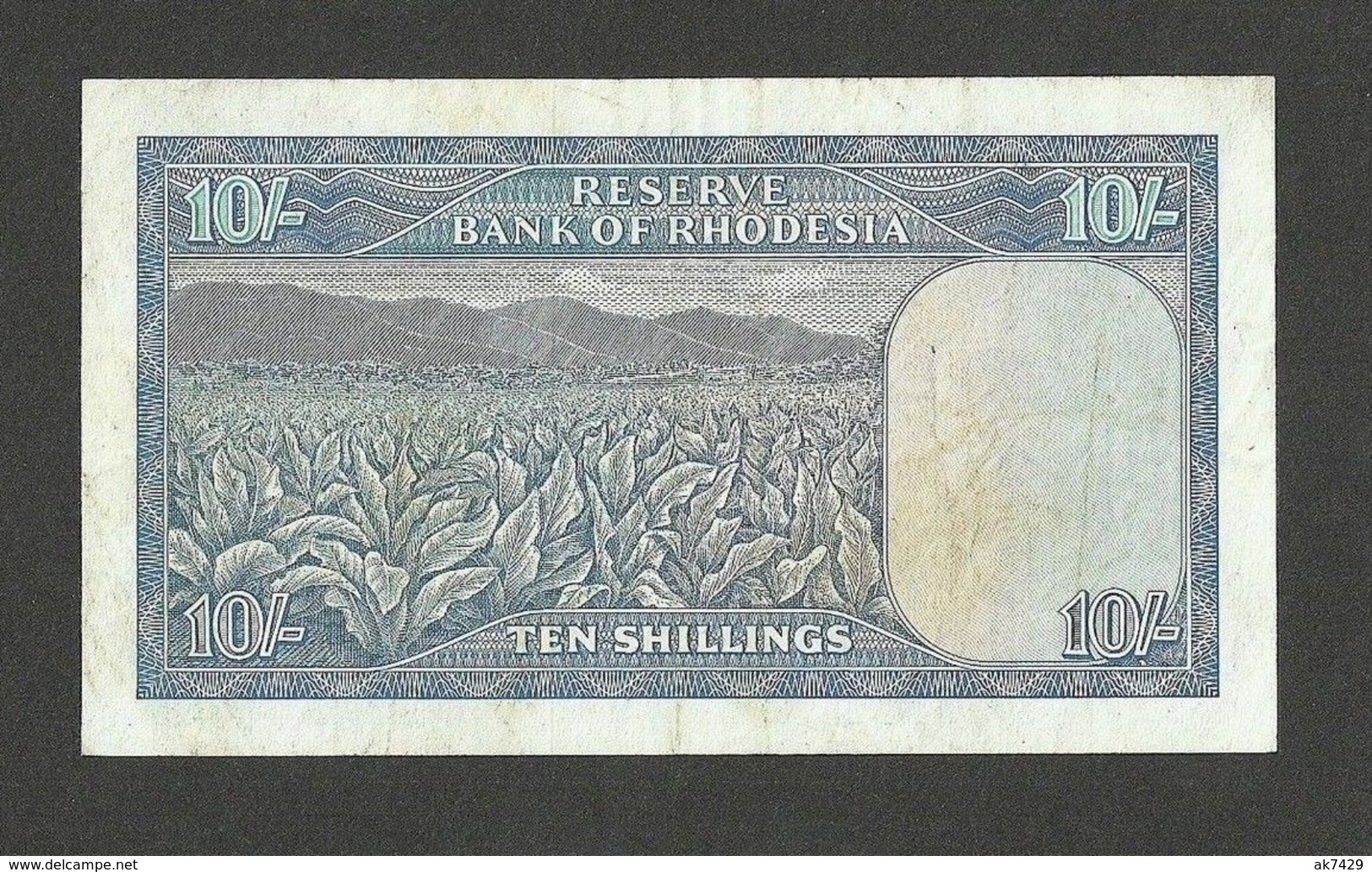 RHODESIA 10 SHILLINGS 1968 SIGN.1, PICK#27b VF/VF+ - Rhodesia