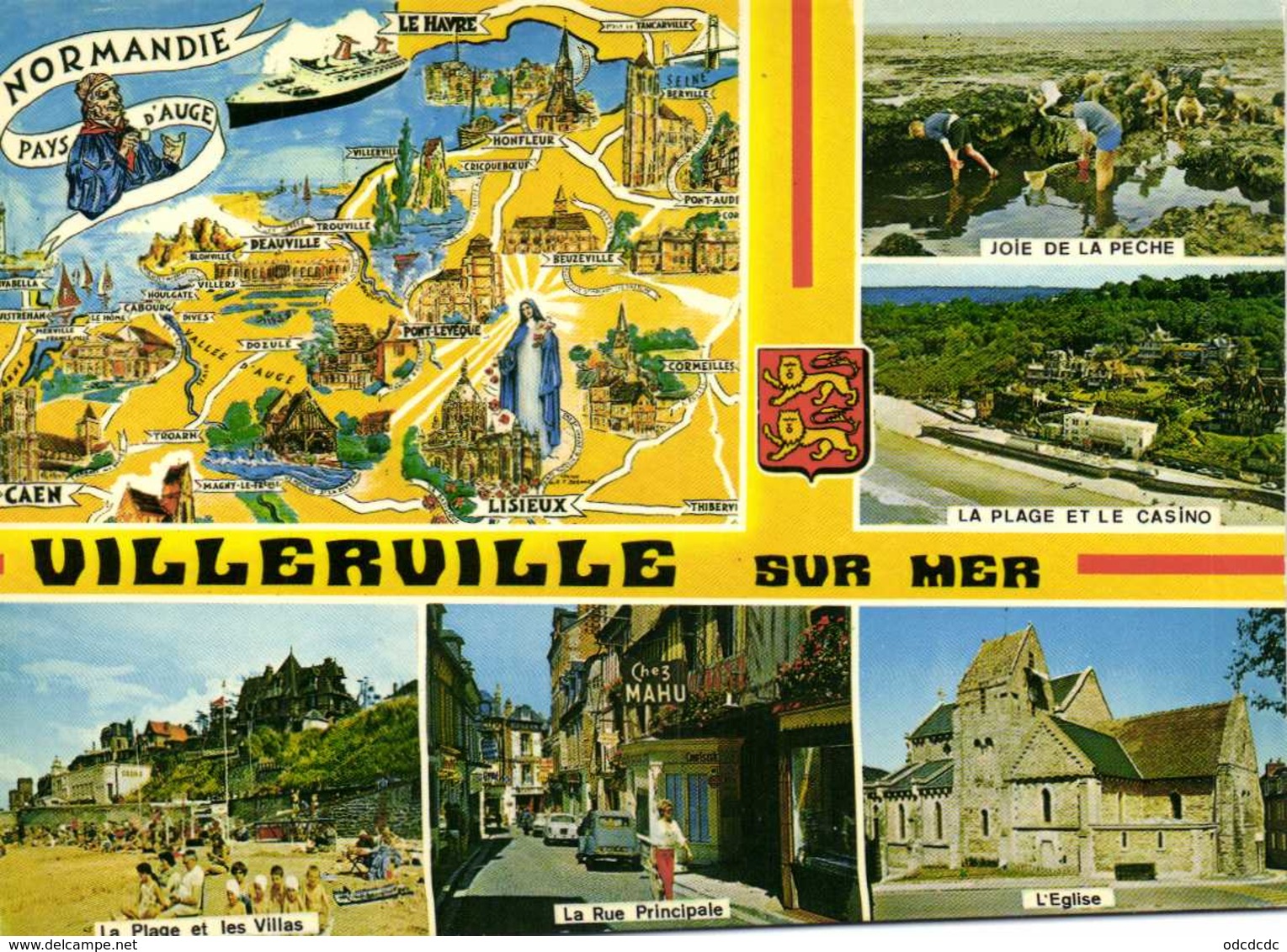 Homualk Normandie Pays D'auge + VILLERVILLE Sur MER Multivues RV - Cartes Géographiques