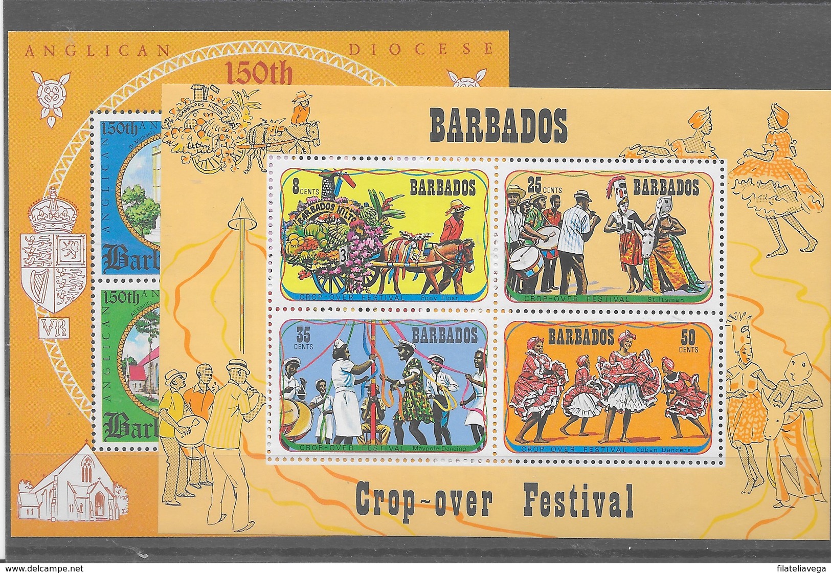 2 Hojas Bloque De Barbados Nº Yvert HB-6/7 ** - Barbados (1966-...)