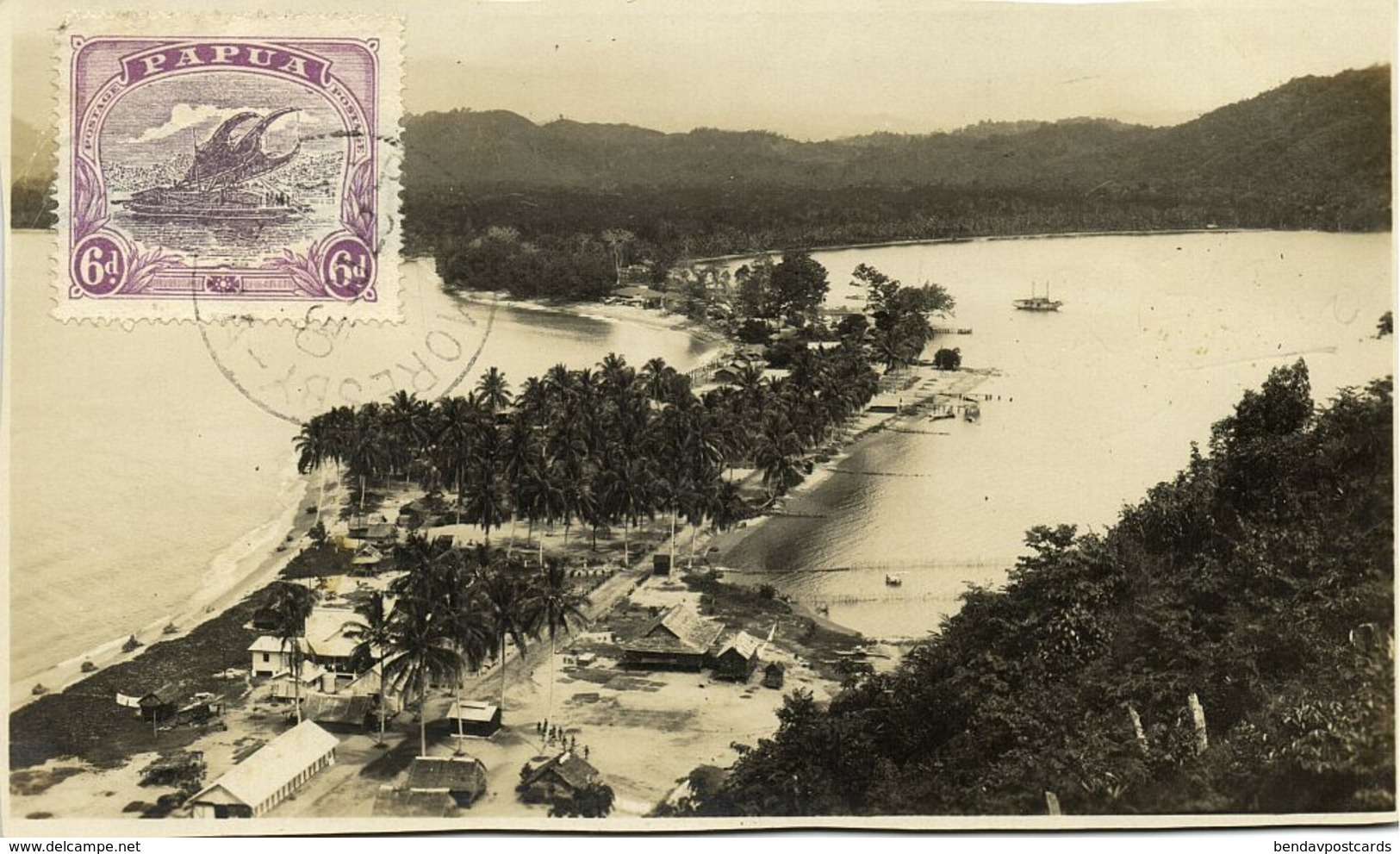 Papua New Guinea, Aerial View Real Photo (1930) Stamp - Papua New Guinea