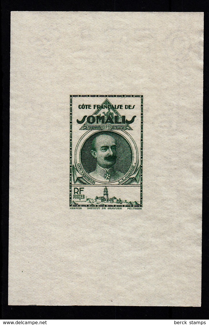 COTE FRANCAISE DES SOMALIS - N° 161 - LEONCE LAGARDE - (1860-1936) - EPREUVE SANS LA VALEUR. - Autres & Non Classés