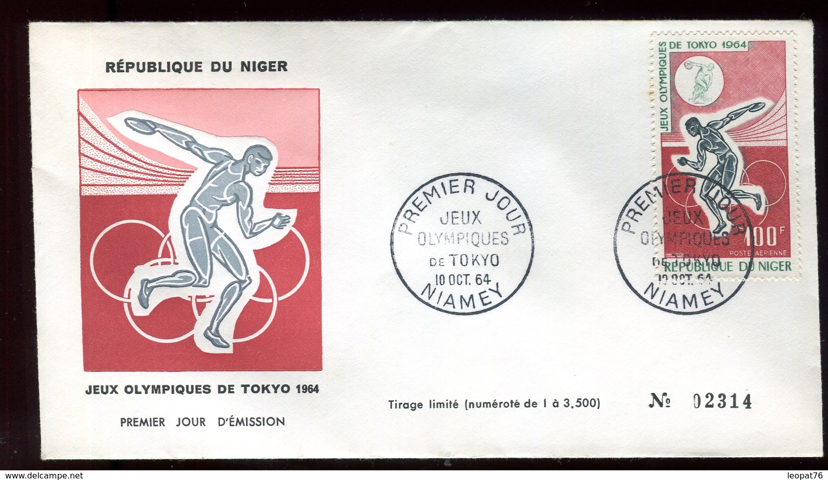 Niger - Enveloppe FDC 1964 - Jeux Olympiques De Tokyo - O 288 - Níger (1960-...)