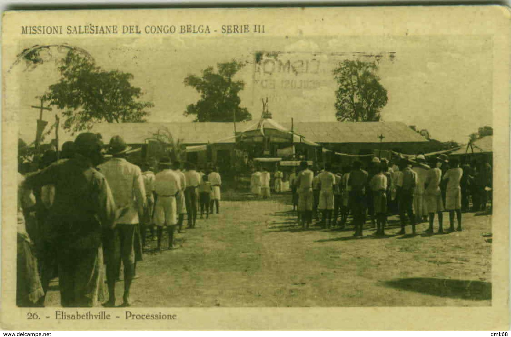 AFRICA - CONGO - ELISABETHVILLE / Lubumbashi - PROCESSION - 1920s (BG240) - Lubumbashi