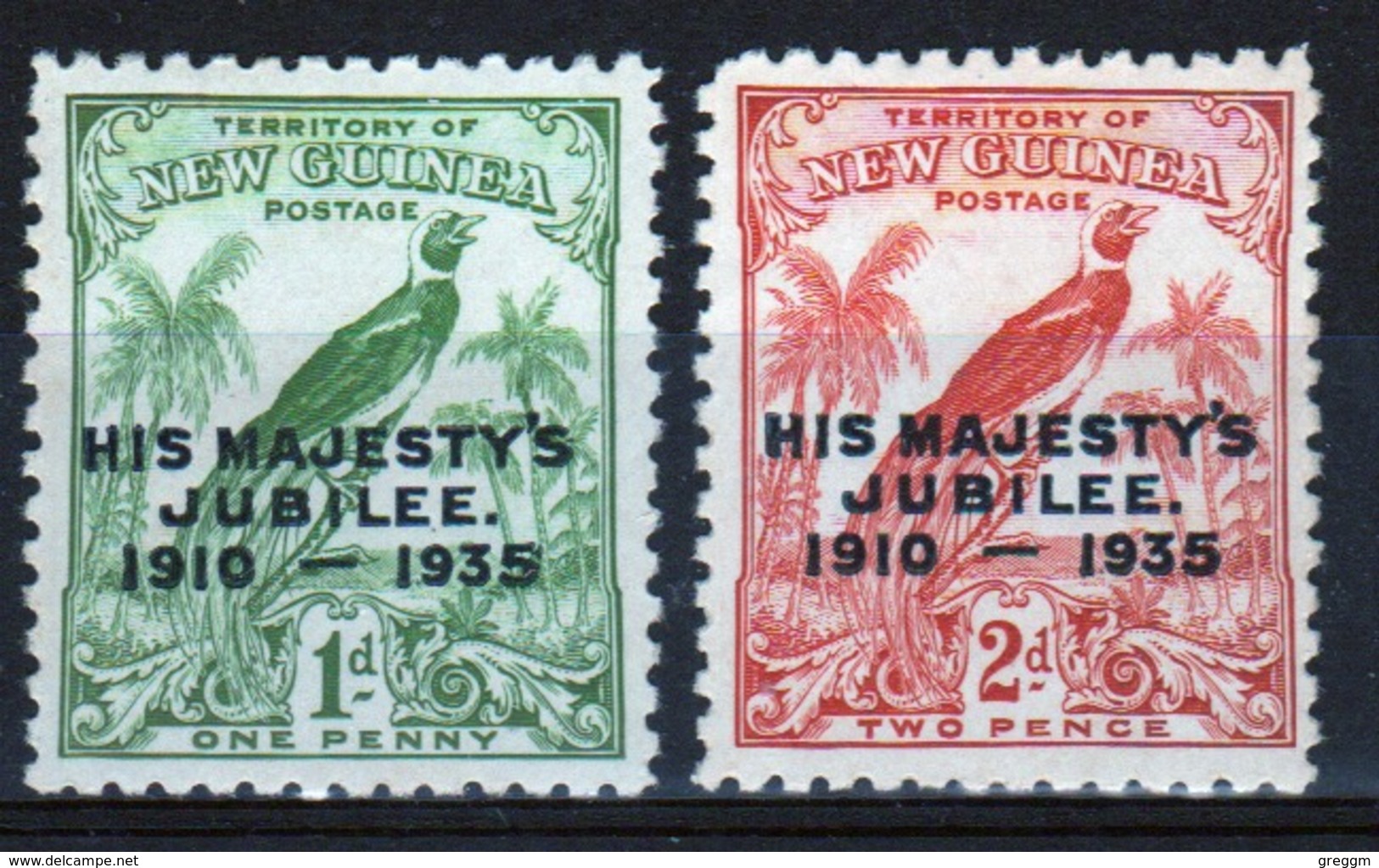 Territory Of New Guinea Set Of Stamps To Celebrate 1935 Silver Jubilee. - Papua Nuova Guinea