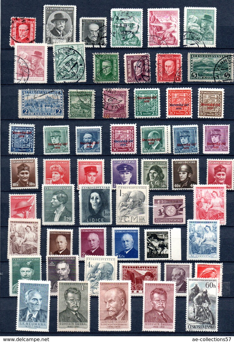 Tchécoslovaquie   / Lot De Timbres / Etats Divers - Colecciones & Series