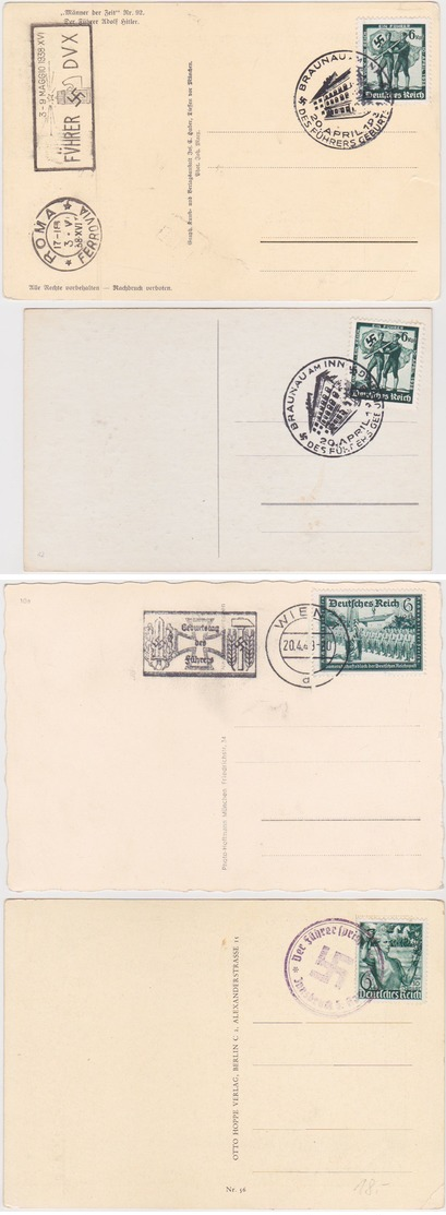 GERMANY 1938/43 HITLER PICT.PC (8) - Other & Unclassified