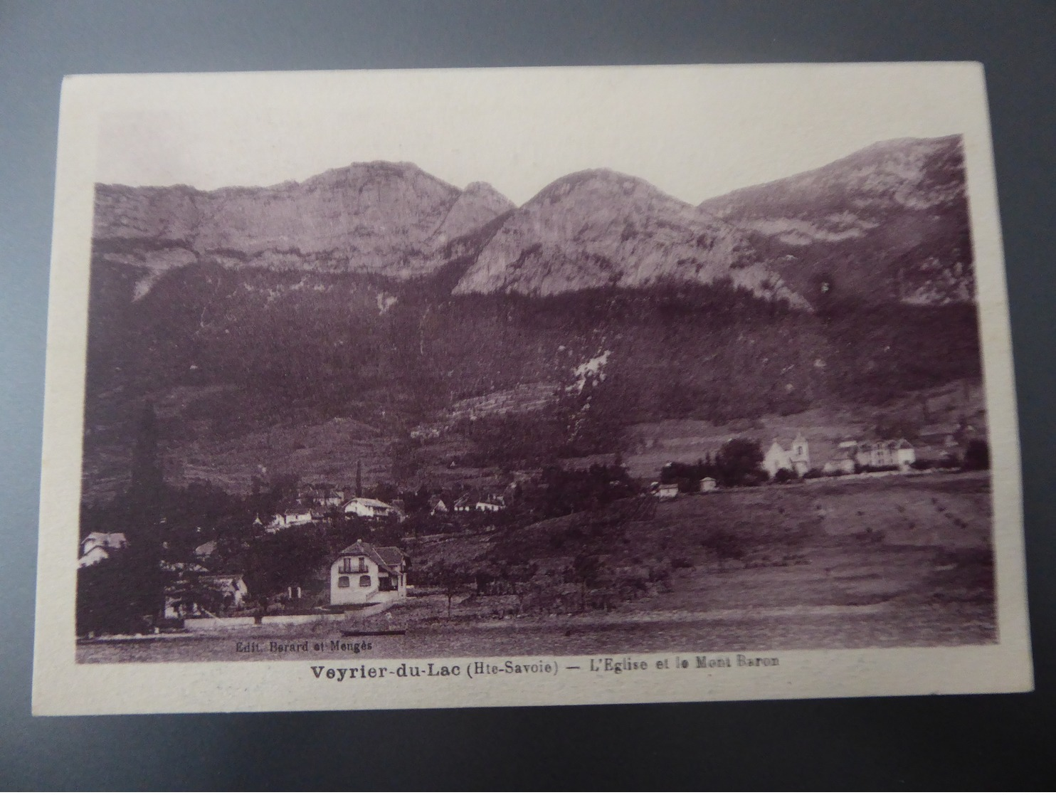 74  VEYRIER - Du - LAC  L' Eglise  Et  Le  Mont - Blanc - Veyrier