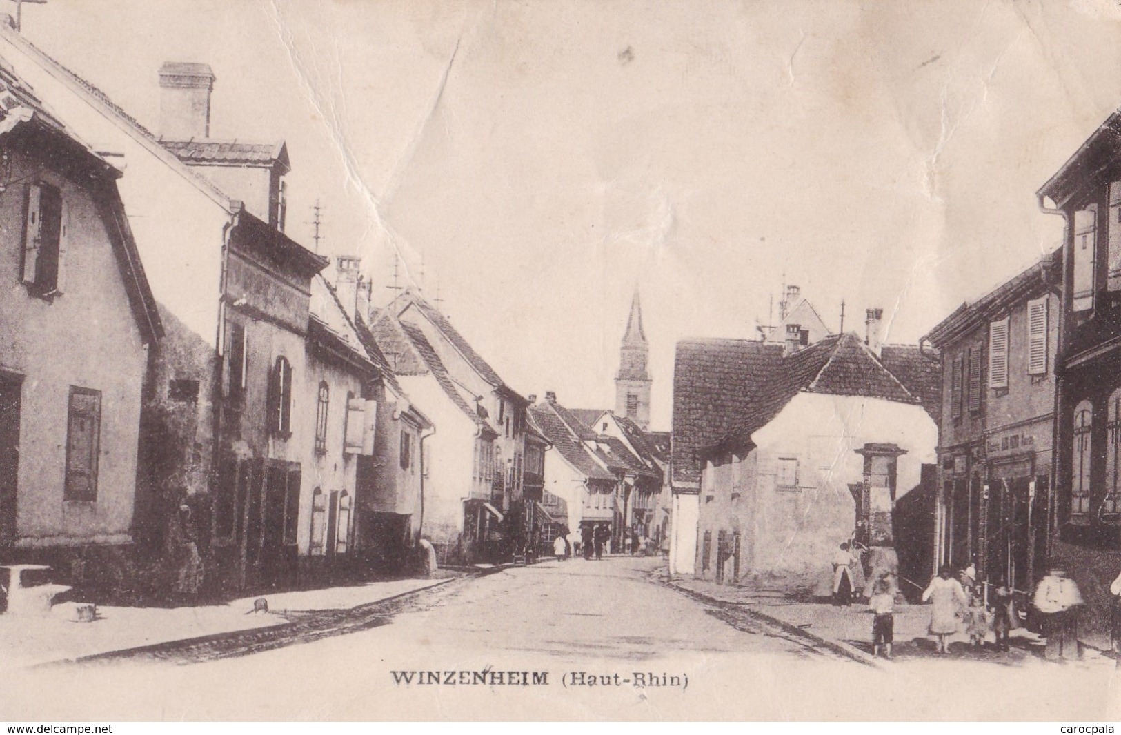 Carte 1919 WINZENHEIM / LE BOURG - Wintzenheim