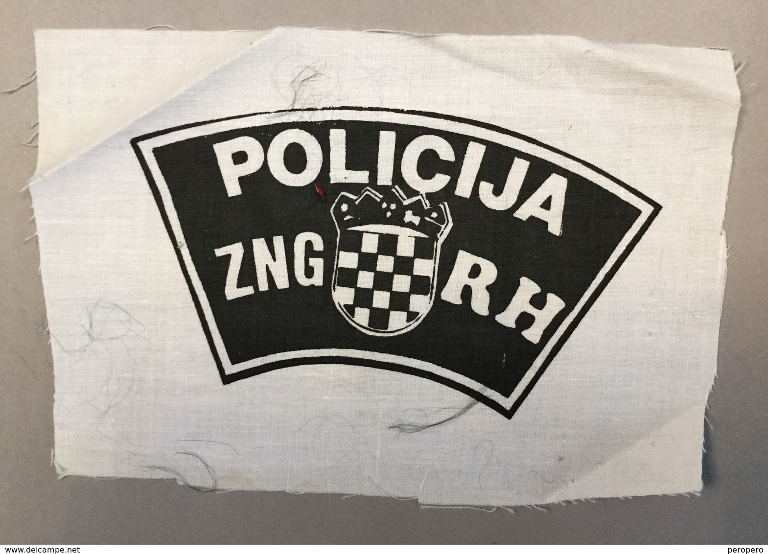 CROATIA   PATCH   INSIGNE     POLICE  POLICIJA ZNG-RH  RARE!!!!!!!!!!!! - Stoffabzeichen