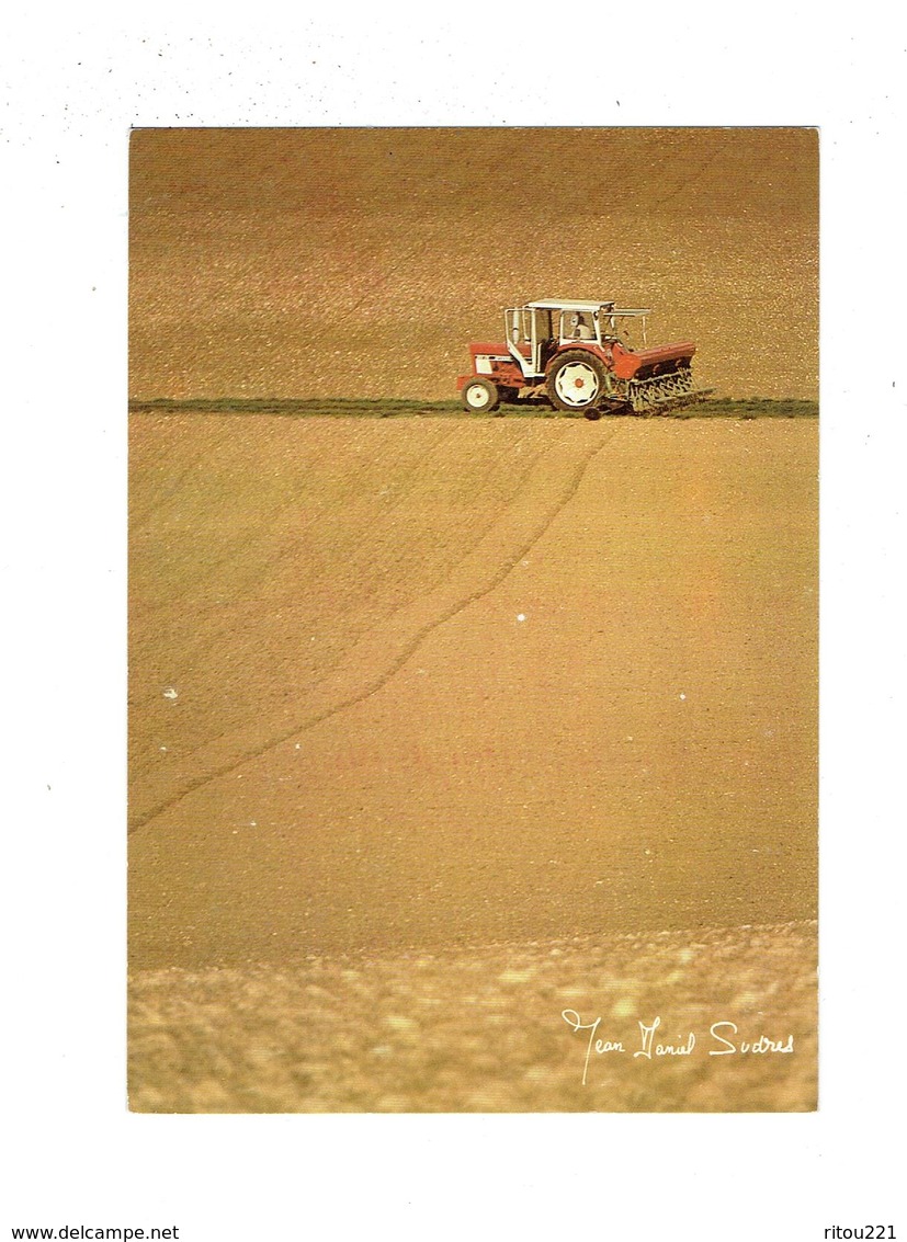 Grande Cpm - Campagne - Travail Aux Champs - Tracteur - - Tracteurs