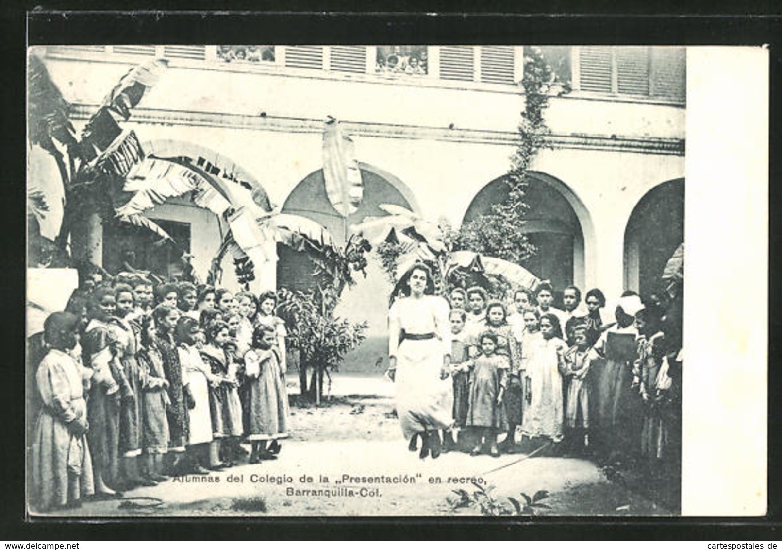 AK Barranquilla, Alumnas Del Colegio De La "Presentación" En Recreo - Colombie