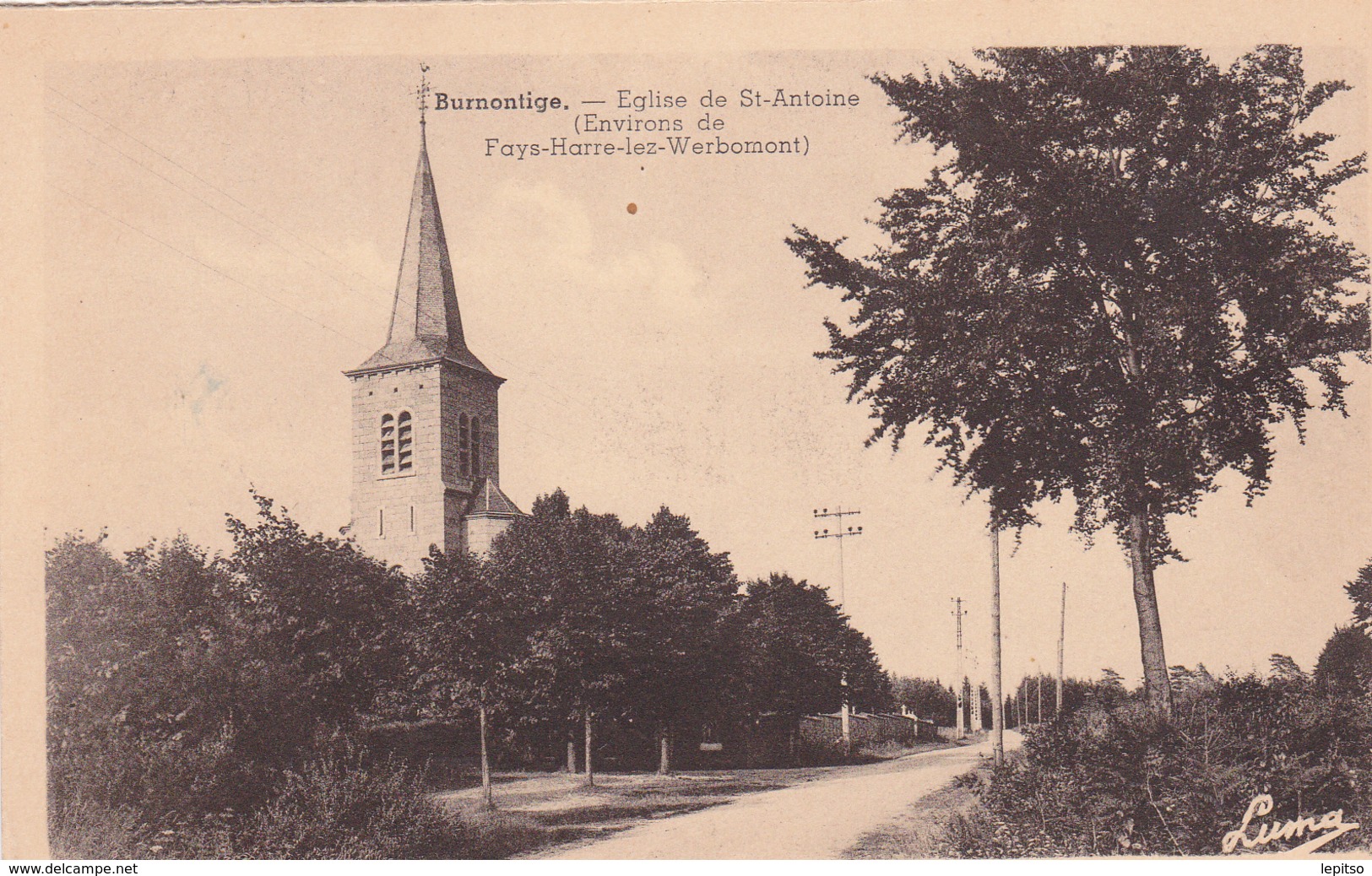 BURNONTIGE Lez Werbomont  Lot De 4 Cartes Anciennes Oblitérées Ou Non  (voir Scans ) - Ferrières