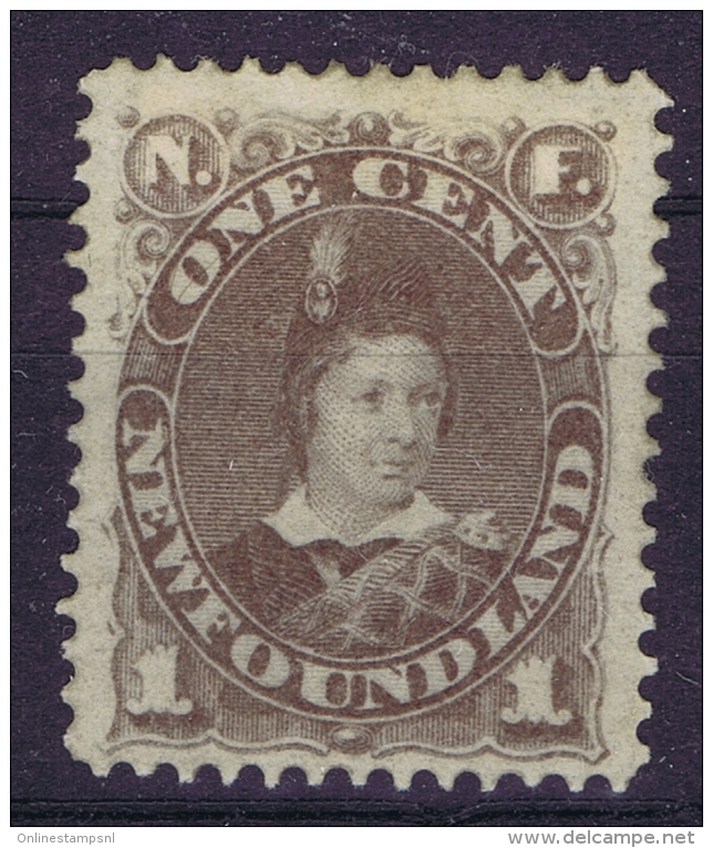 Canada New Foundland  SG 44 MH/* Flz/ Charniere 1880 - 1865-1902