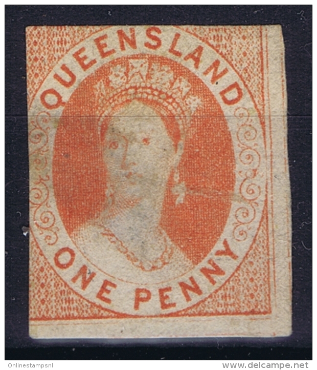 Queensland SG 1  MH/* Flz/ Charniere  Thin / Fold - Mint Stamps