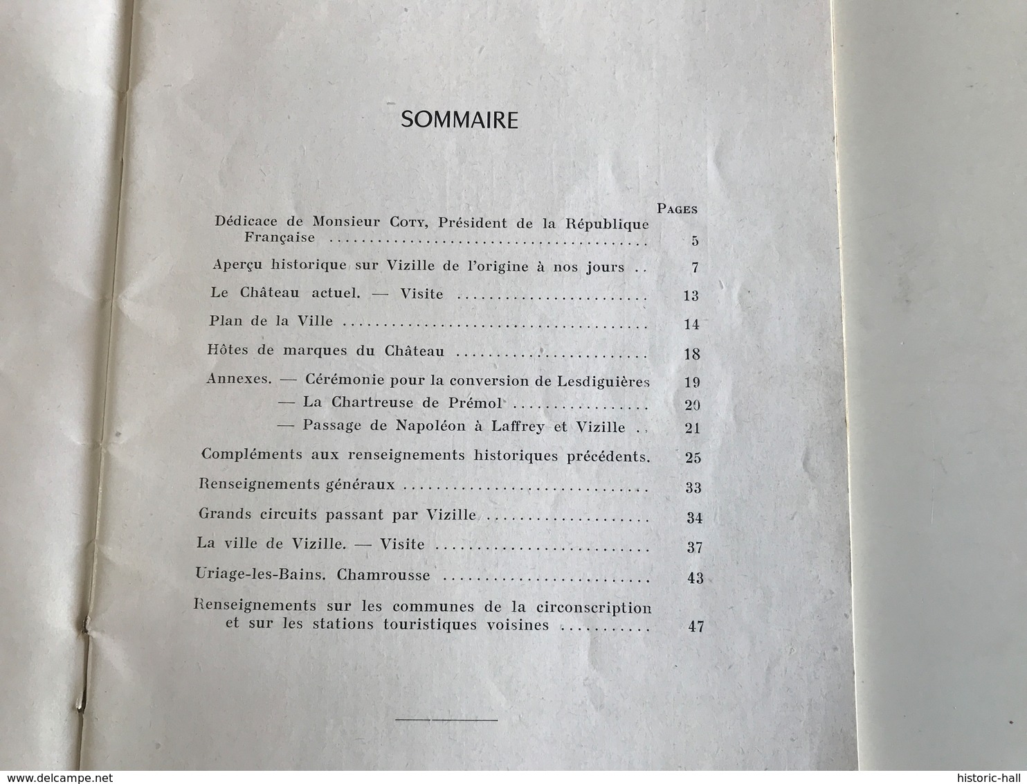 VIZILLE Sa Situation Geographique, Son Histoire, Son Chateau - 1954 - Géographie