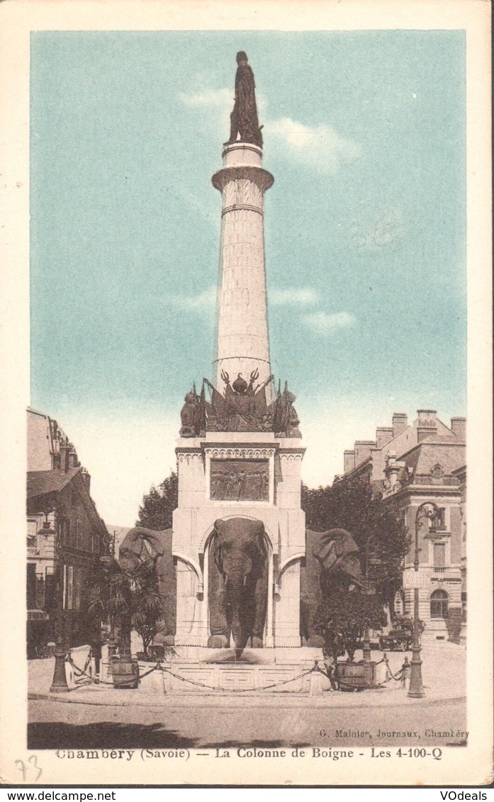 CPA - France - (73) Savoie - Chambery - La Colonne De Boigne - Chambery