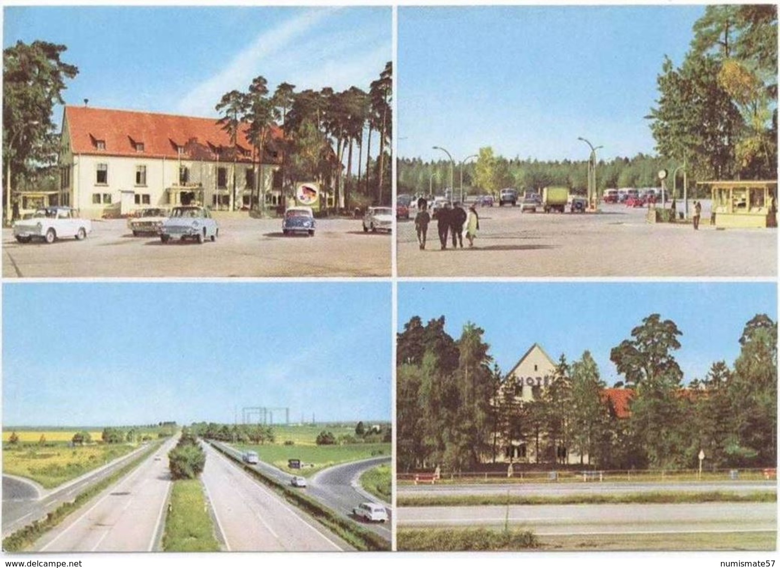 HERMSDORF KREUZ ( Kr. Stadtroda ) - Mitropa Rasthof - 4 Vues - 4 Views - Hermsdorf