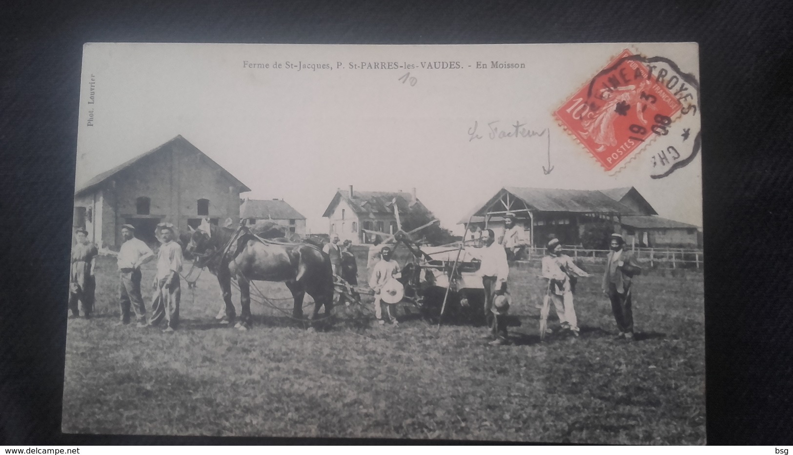 CPA 10 St Parres Les Vaudes - Ferme De St Jacques En Moisson - Autres & Non Classés