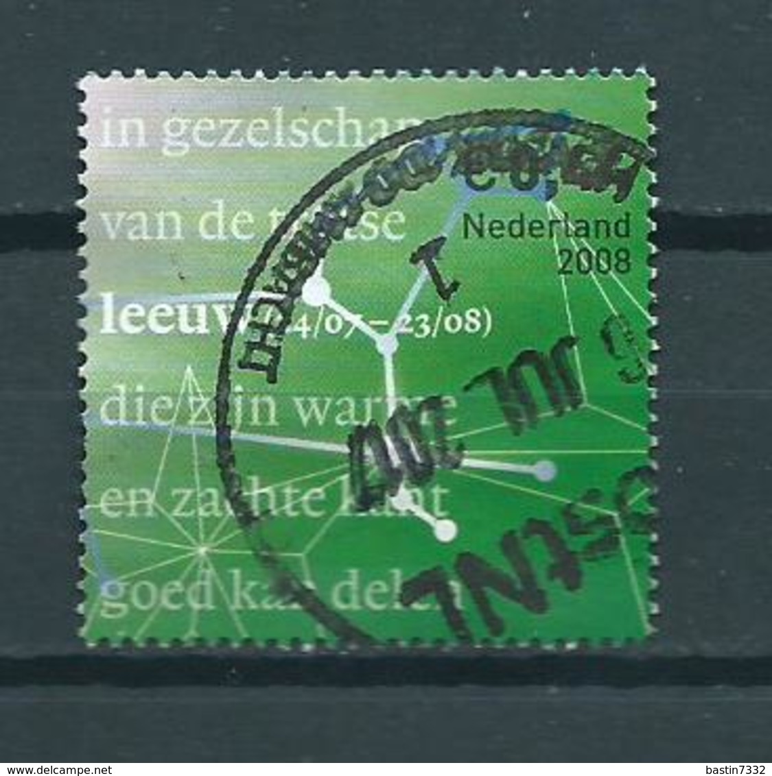 2008 Netherlands Zodiac,leeuw Used/gebruikt/oblitere - Gebruikt