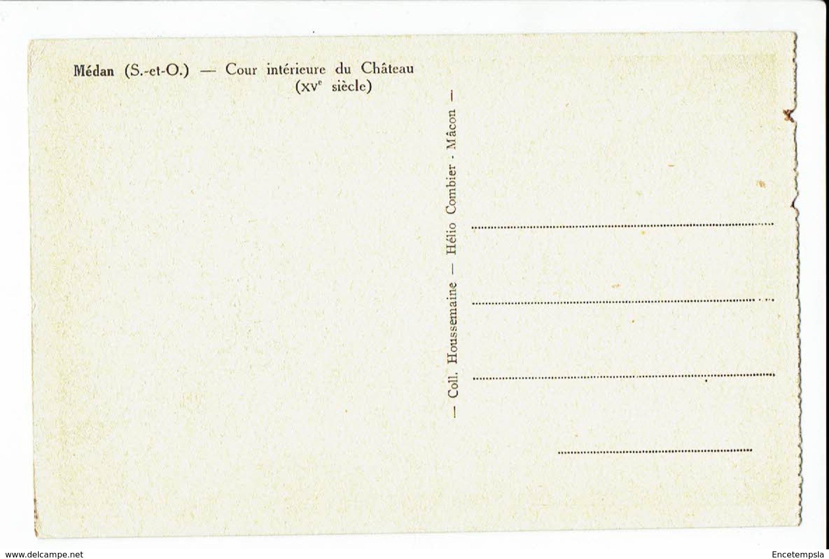 CPA Carte Postale -FRANCE -Medan - Cour Intérieur Du Château - S2650 - Medan