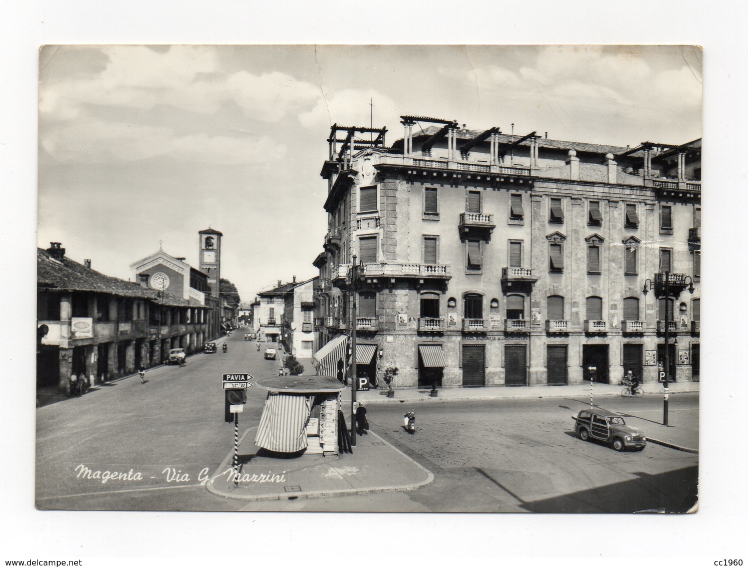 Magenta (Milano) - Via G. Mazzini - Fiat Topolino - Viaggiata Nel 1960 - (FDC12372) - Milano