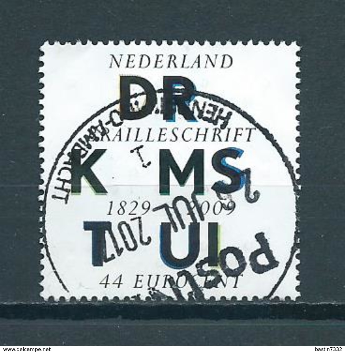 2009 Netherlands Louis Braille Used/gebruikt/oblitere - Gebruikt