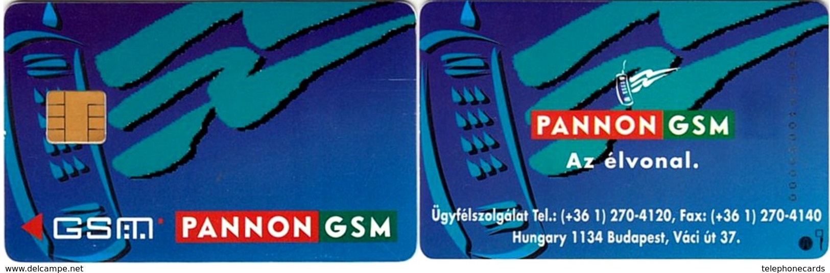 HONGRIE HUNGARY Magyarország___GSM SIM Carte Avec Puce Fixe___early Pannon GSM With Fixed Chip With Number___RARE - Saudi Arabia