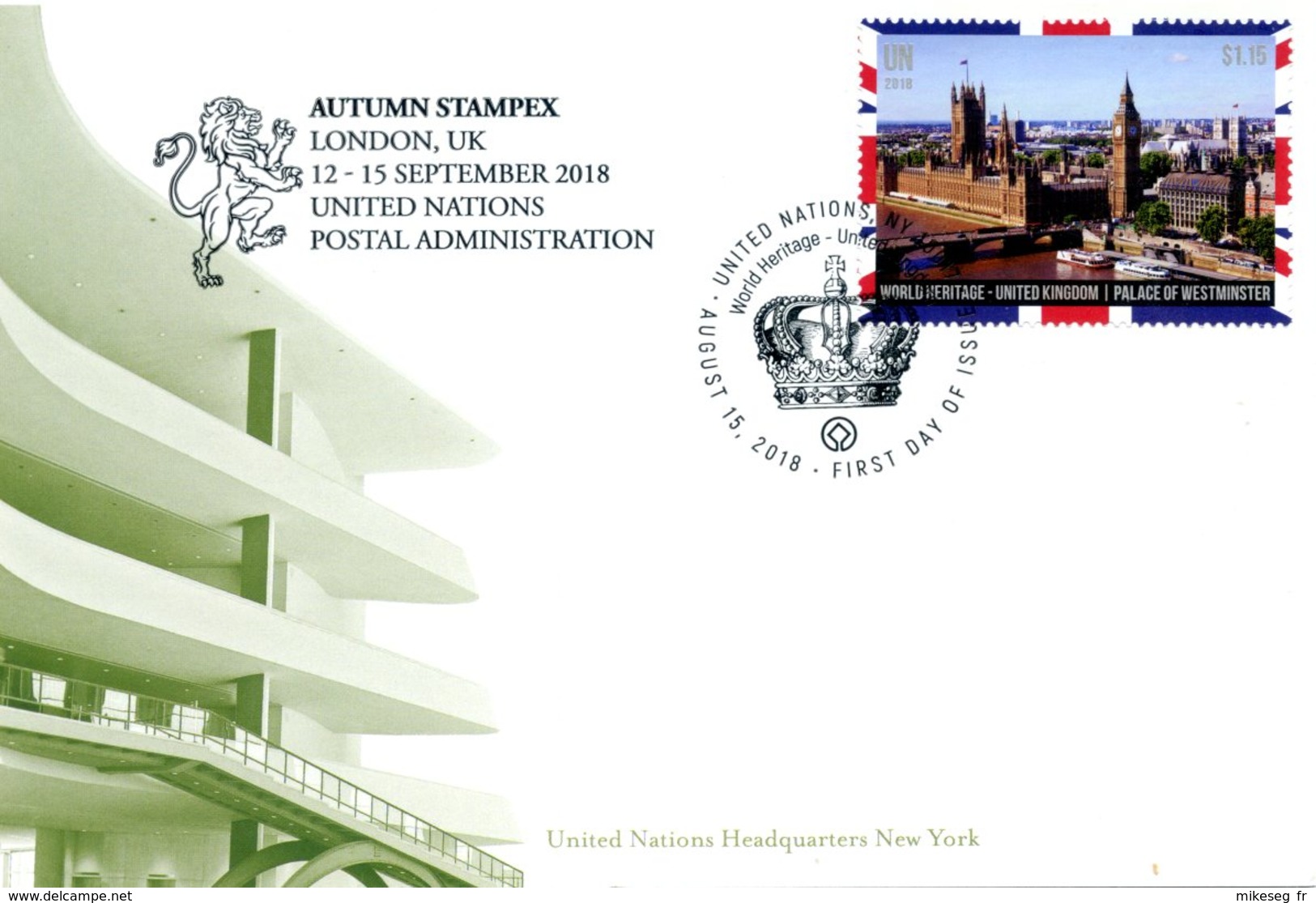 ONU New-York 2018 - Show Card London - Autumn Stampex - 12-15 September 2018 - Cartes-maximum