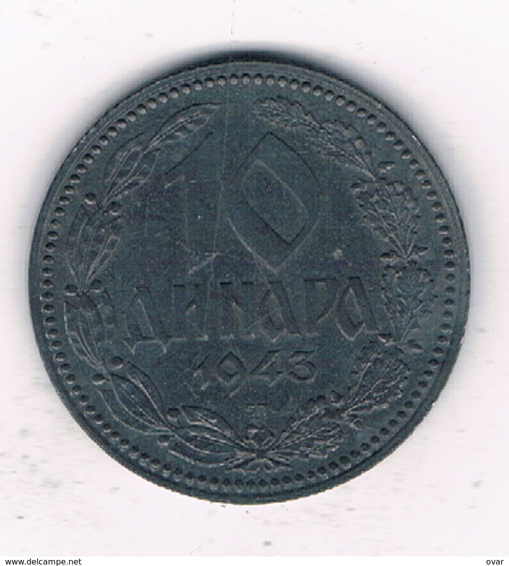 10 DINAR 1943 SERVIE /6585/ - Serbie