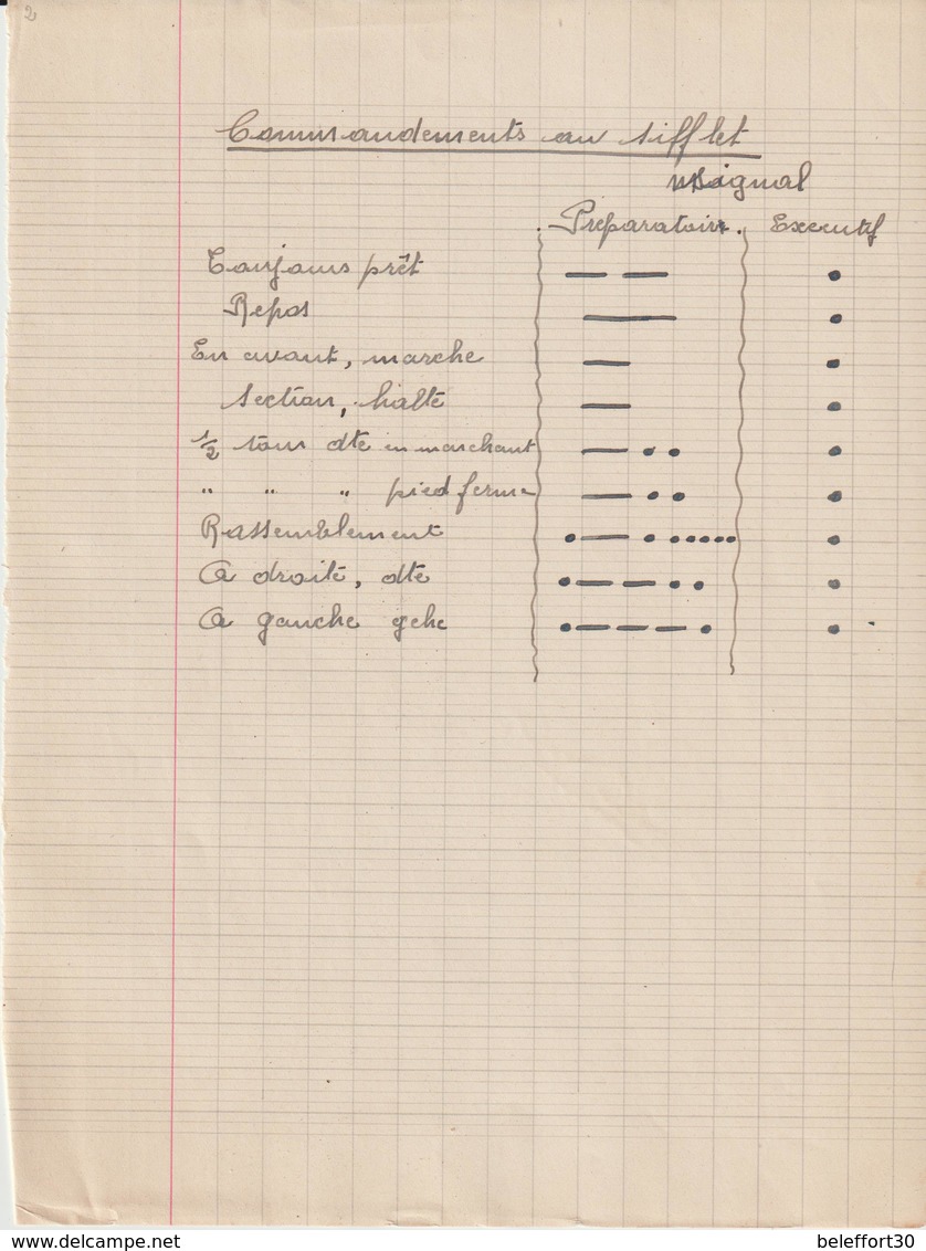 Etat Français, Chantiers De Jeunesse : Cours Pour Petits Gradés (14 Scans) - Historische Dokumente