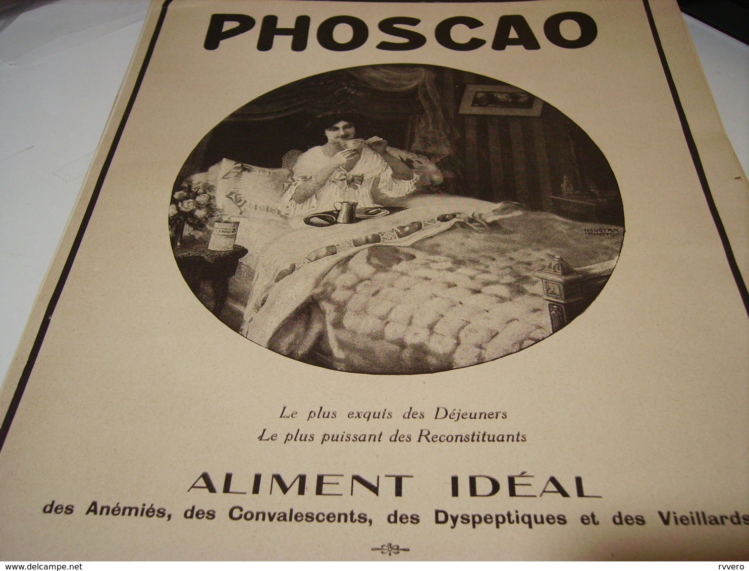 ANCIENNE PUBLICITE CHOCOLAT PHOSCAO 1917 - Autres & Non Classés