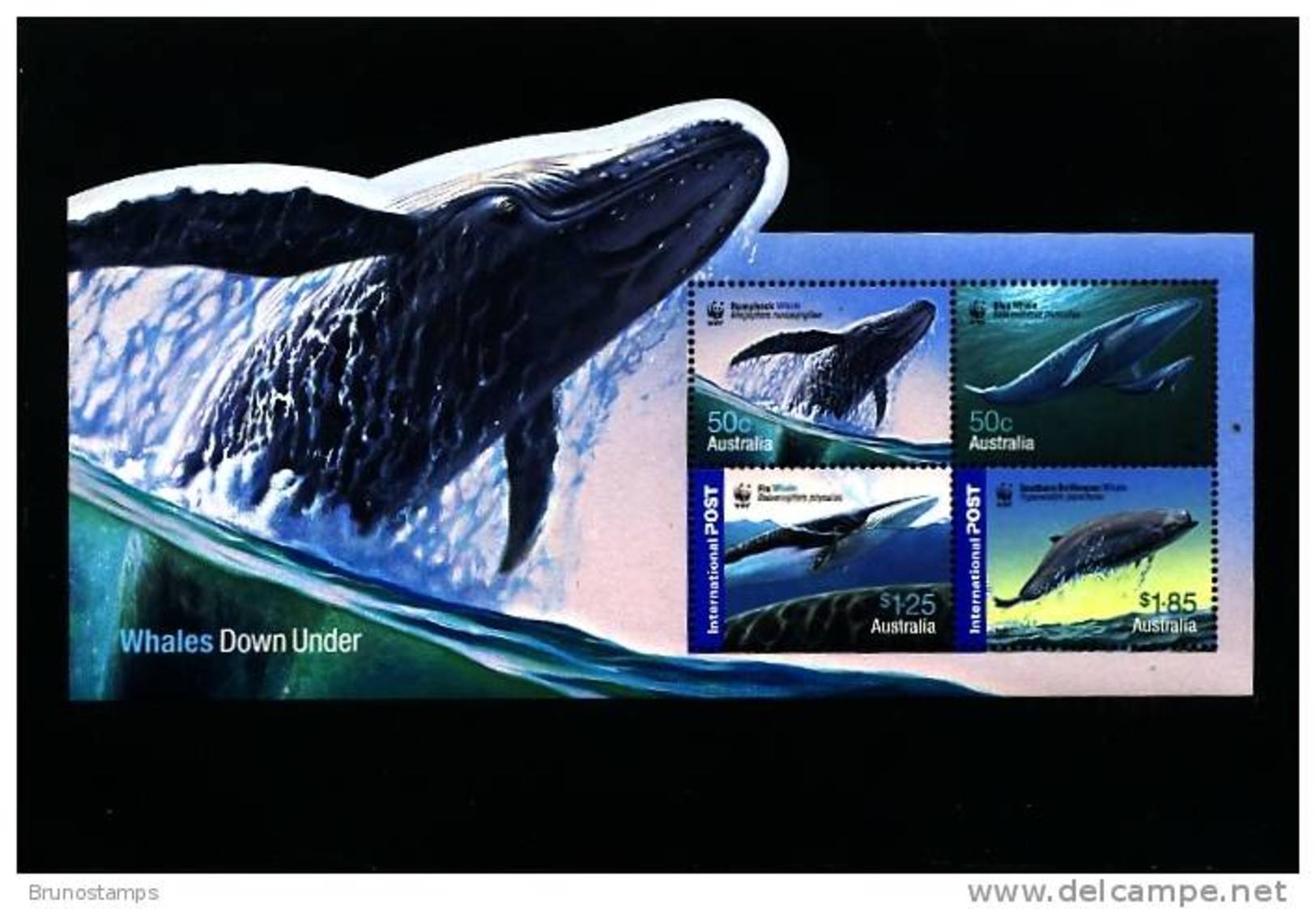 AUSTRALIA - 2006  WWF WHALES MS  MINT NH - Blocchi & Foglietti