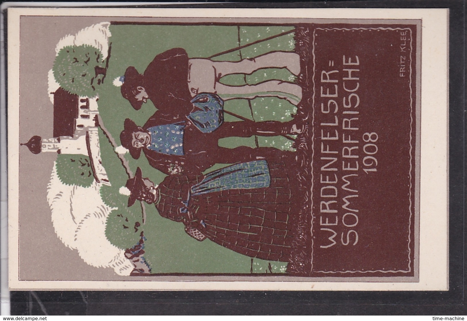 Künstlerpostkarte Fritz Klee Werdenfelser Sommerfrische 1908 - Altri & Non Classificati