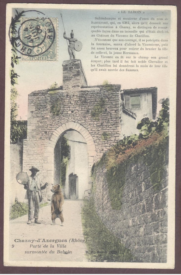 Chazay-d’Azergues Montreur D'Ours  * Rhône 69380 * Montreur D'ours Animal Ours ** Chazay D'Azergues - Autres & Non Classés