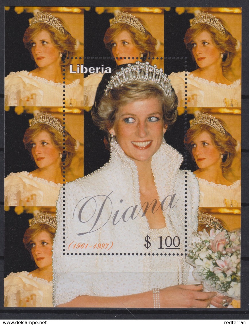 2346 - Princess DIANA  Princess Of Wales 1961 / 97 LIBERIA . - Familles Royales