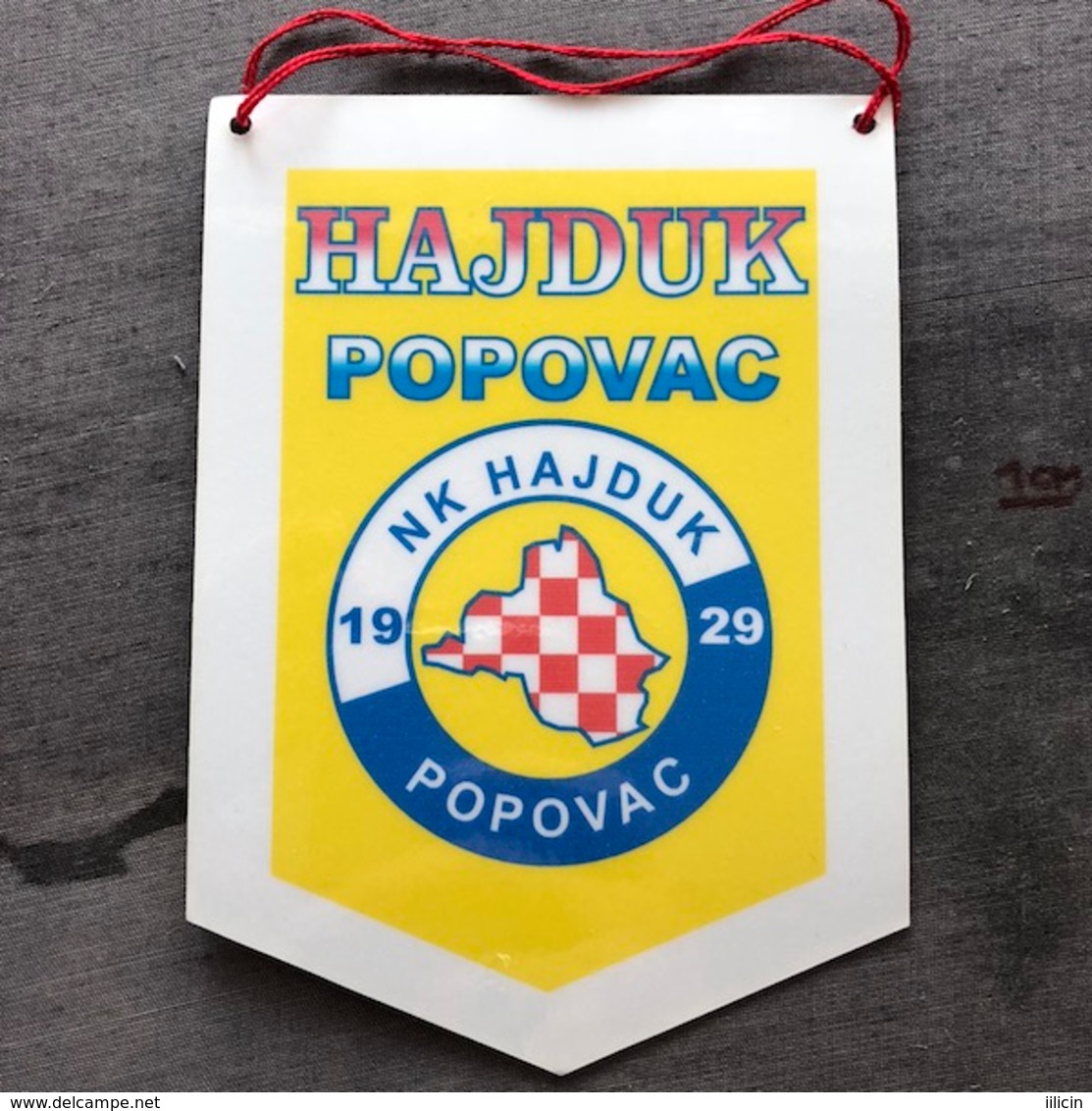 Flag (Pennant / Banderín) ZA000242 - Football (Soccer / Calcio) Croatia Hajduk Popovac - Kleding, Souvenirs & Andere