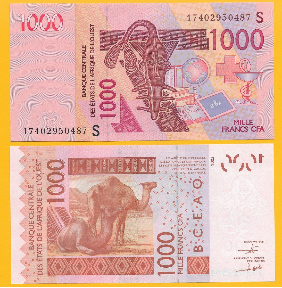 West African States 1000 Francs Guinea-Bissau (S) P-915S 2017 UNC - Stati Dell'Africa Occidentale