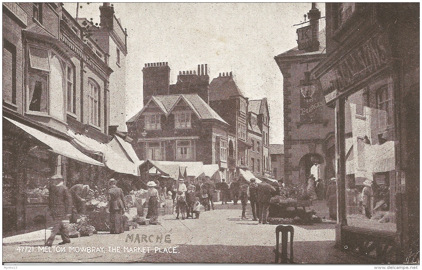 ANGLETERRE  MELTON MOWBRAY  THE MARKET PLACE - Leicester