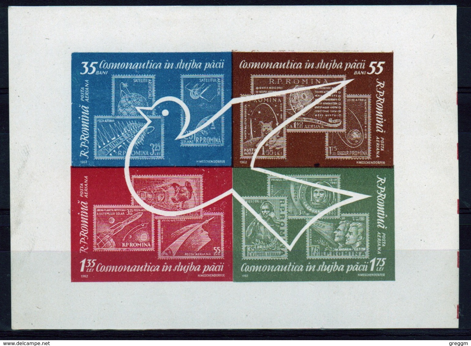 Romania 1962 Mini Sheet To Celebrate Air Cosmic Flights. - Unused Stamps