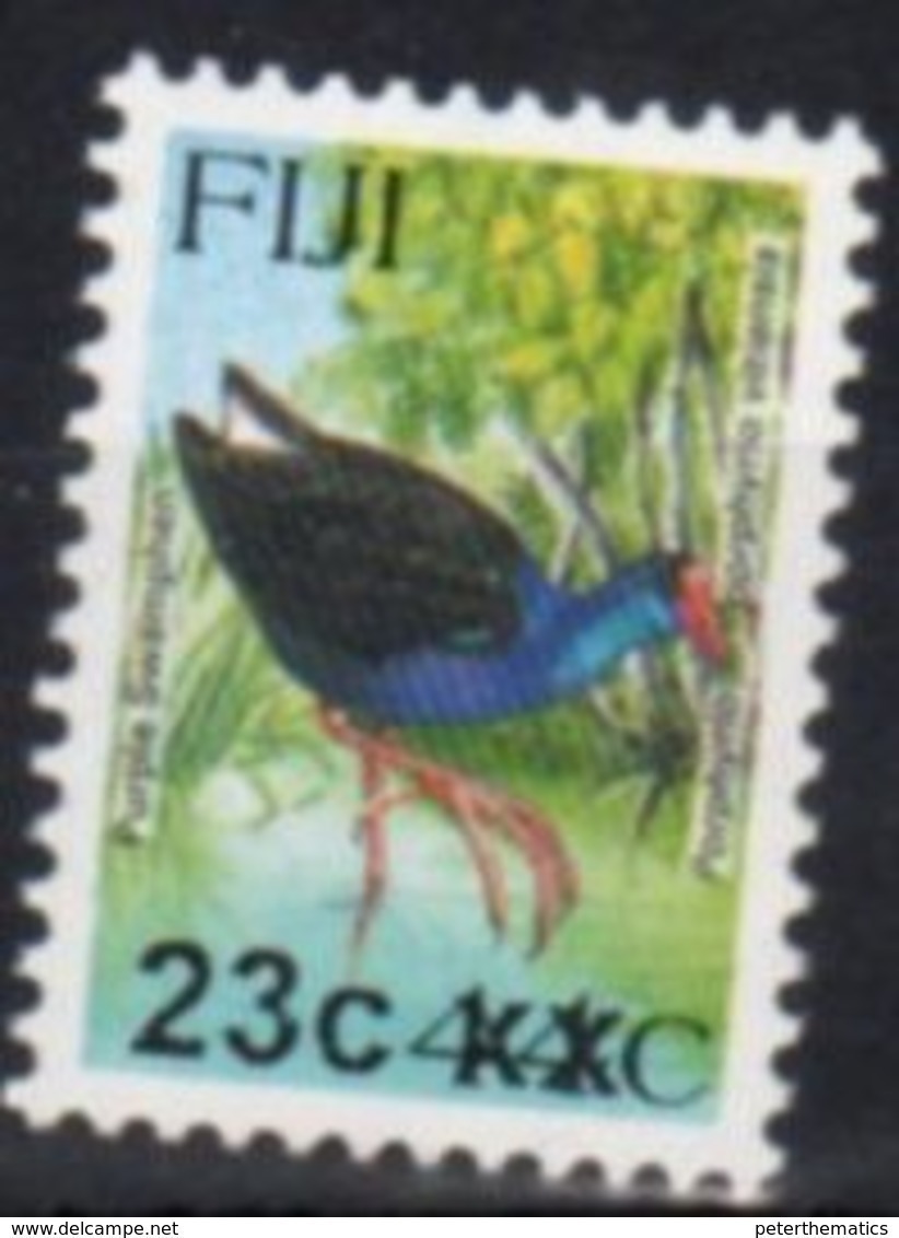 FIJI, MNH, BIRDS, OVERPRINTS, 23c ON 44c - Otros & Sin Clasificación