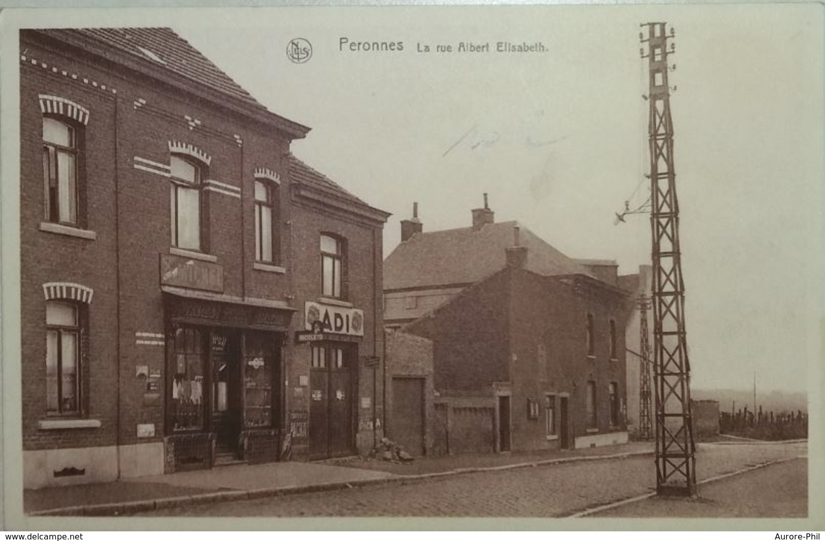 Peronnes La Rue Albert Elisabeth Magasin ADI - Binche