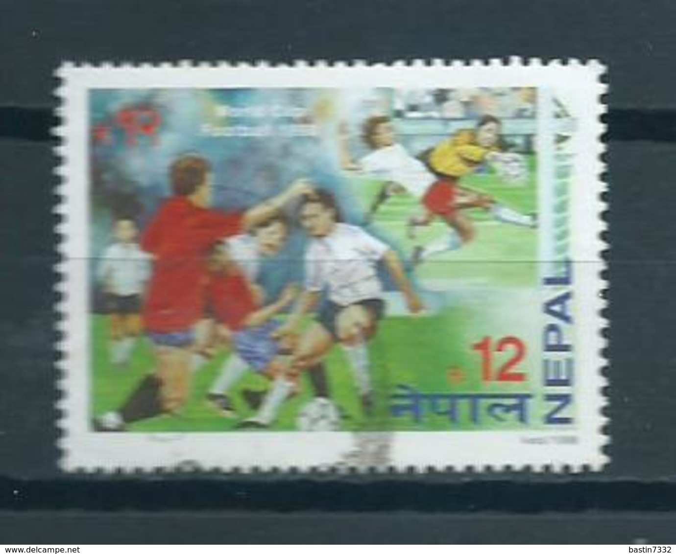 1998 Nepal Soccer,football,voetbal Used/gebruikt/oblitere - Nepal