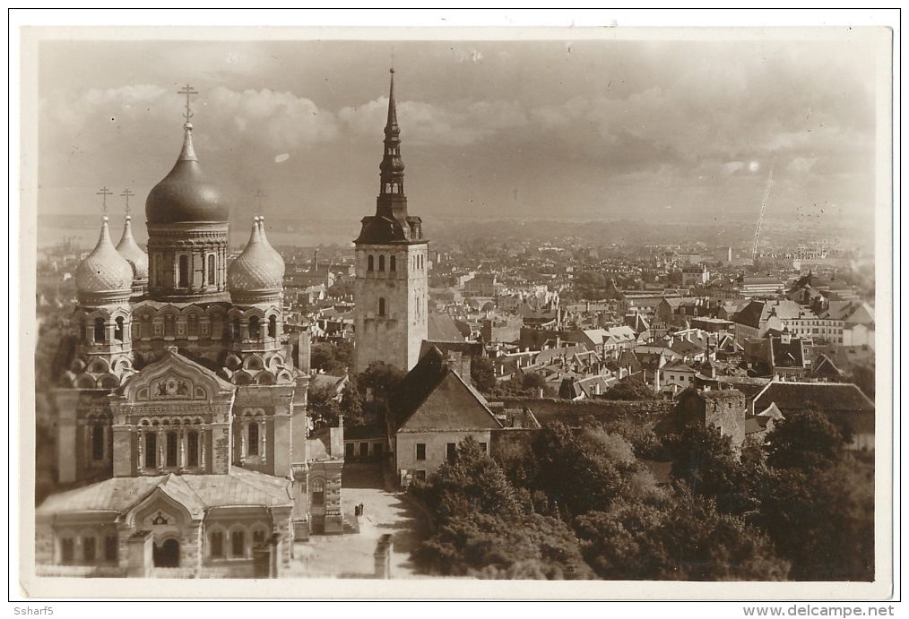 Eesti Tallinn Aleksander Nevski Cathedral Colour Real Photo 1930? - Estonie