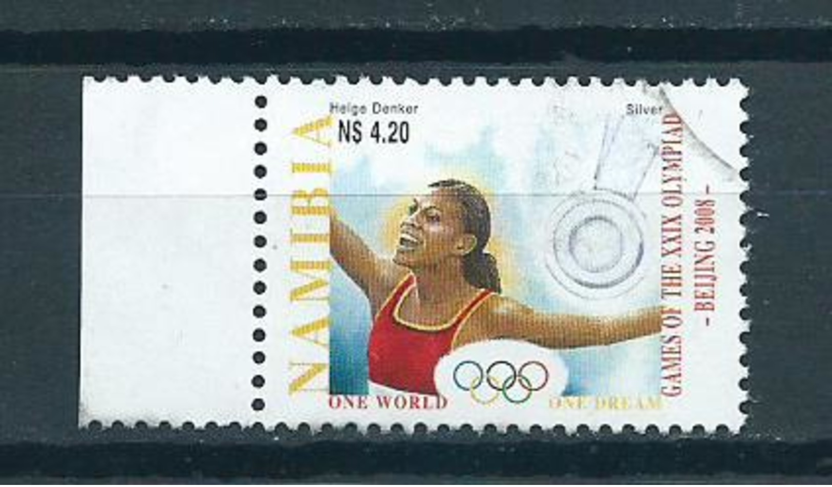 2008 Namibia Olympic Games Peking 4.20 Used/gebruikt/oblitere - Namibië (1990- ...)